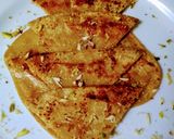 A picture of step 3 of Chinni/Sugar paratha.