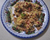 A picture of step 9 of Tortilla papdi chaat.