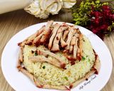 Hình bước làm 4 của món Cơm Chiên Trứng Với Thịt Xá Xíu