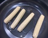 A picture of step 1 of Sausage and onion wrap.
