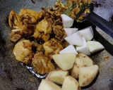 A picture of step 5 of Chicken curry with winter veggies.