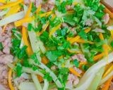 Hình bước làm 3 của món Thịt heo xào su su và cà rốt