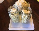 A picture of step 1 of California Farm Pickled Cauliflower Rosettes.