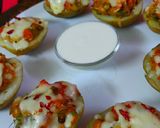 A picture of step 6 of Maxican stuffed potato jackets.