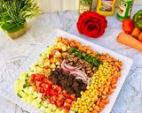 A picture of step 4 of Tropical beef salad.