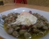 Foto del paso 6 de la receta: Habas con Jamón y Huevo "Poché"