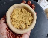 A picture of step 3 of Sattu powder paratha.