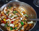A picture of step 3 of Veg. Tofu chilly (Jain).