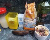 Foto del paso 1 de la receta: Muffin de plátano y avena con chocolate