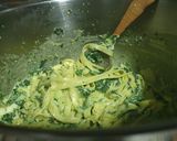 Foto del paso 9 de la receta: Tagliatella con Espinacas, pasas, piñones y mozzarella