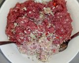 Hình bước làm 1 của món Bò Nướng Lá Lốt