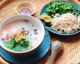 Hình bước làm 3 của món Cháo sườn rau củ