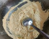 A picture of step 2 of Sattu Ladoo.