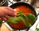 A picture of step 6 of Aztec Soup / Tortilla Soup.