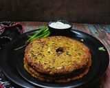 A picture of step 3 of થાલીપીઠ.(Thalipeeth Recipe in Gujarati).