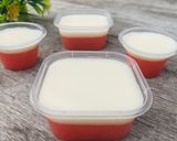 Foto langkah ke 7 dari resep Puding Cocopandan Vla Susu.