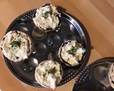 Une image de l'étape 7 de Champignons farcis cream cheese et tête de moine.