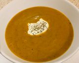 A picture of step 4 of Chilli & Smoked Paprika spiced Butternut & Sweet Potato soup.