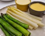 Zöld, és fehér spárga főzése recept fázis 5 fotója
