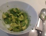 A picture of step 1 of Snack time Spicy Crushed Avocado on wholegrain toast.