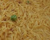 A picture of step 3 of Matar pulao.