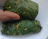 A picture of step 15 of Colocasia Leaves/Patod/Patra/Arbi ke patte.