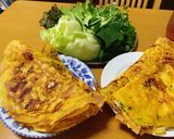 Hình bước làm 6 của món Bánh xèo giòn với nguyên liệu dễ kiếm tại Nhật