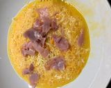 Foto del paso 1 de la receta: Tortilla francesa de jamón York y queso