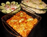 A picture of step 5 of Chicken handi.