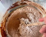 A picture of step 6 of Easter Mini Egg Brownies.
