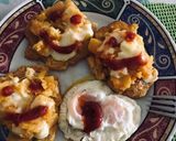 Foto del paso 2 de la receta: Patacones rellenos con calabaza y queso mozzarella acompañado de huevos de campo