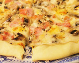 Foto del paso 6 de la receta: Pizza Blanca con Champiñones y Jamón York