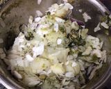 A picture of step 3 of Hara Bhara veg kabab (tuver, peas & spinach).