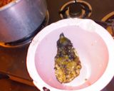A picture of step 19 of Spicy "Baingan-ka-Bhartha"Brinjal Curry.