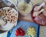 Csirkepörkölt pirított gombával recept fázis 2 fotója
