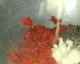 A picture of step 5 of Gajar ka halwa with mawa.