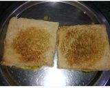 A picture of step 4 of Masala toast sandwich.