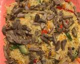 A picture of step 3 of Spring roll filling.