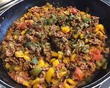 Une image de l'étape 14 de Bœuf aux poivrons bicolores,tomates,herbes et épices.