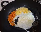 A picture of step 3 of Budget-Friendly Dish - Century Egg Fried Rice.