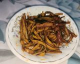 A picture of step 9 of Spicy Udon Noodles Spring Rolls (with Rice Paper).