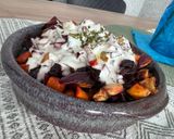 Céklás Édesburgonya fetamártásban recept fázis 2 fotója