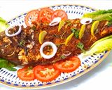 A picture of step 10 of Restaurant style grilled fish with special masala.