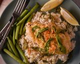 A picture of step 3 of Lower Fat Chicken In Sage Butter.