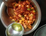 A picture of step 2 of Raw mango instant pickle.