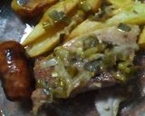 Foto del paso 6 de la receta: Bife de jamón con papas al horno al verdeo