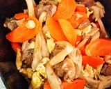 A picture of step 9 of Beef Veggies and Egg Stir Fry.