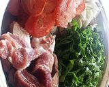 A picture of step 2 of Bhaji Gosht.