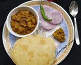 A picture of step 5 of Chole Bhature.