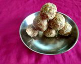 A picture of step 6 of Peanuts Ladoo.